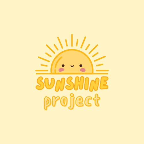 The Sunshine Project logo; a sun with a smile overtop the words SUNSHINE PROJECT